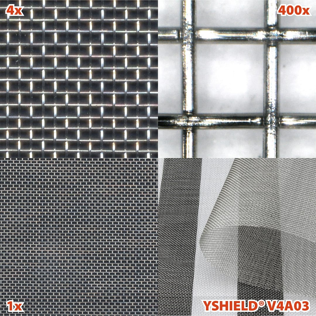 Edelstahlgewebe V4A03 | Breite 90 cm | 25 lm (50dB) – Bild 2