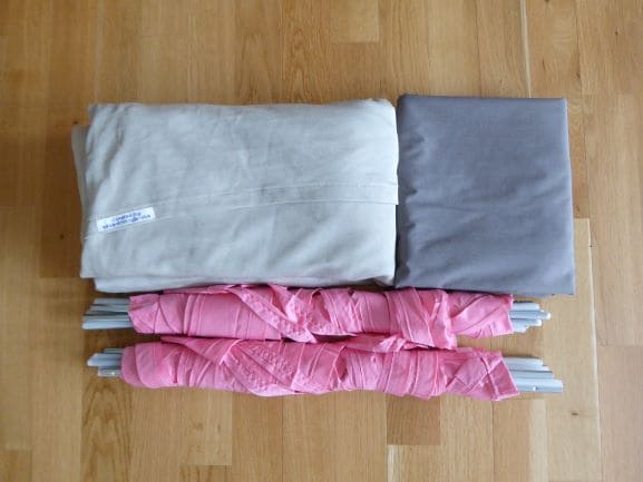 Abschirm-Reise-Baldachin Einzelbett "SILVER-TULLE" (50dB) – Bild 5