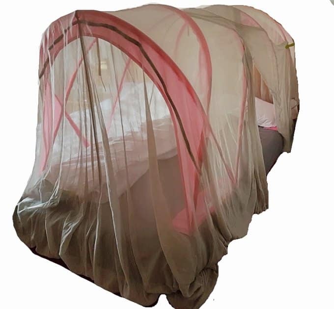 Abschirm-Reise-Baldachin Einzelbett "SILVER-TULLE" (50dB)